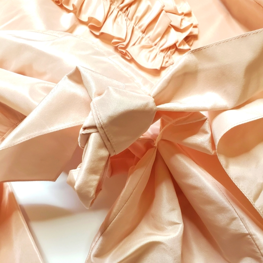 LAFAYETTE 148 Silk Taffeta Ruffled Collar Tie Waist Blouse Sz20 - Picture 5 of 8